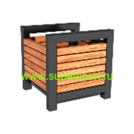 Вазон для цветов уличный деревянный