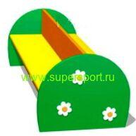 1282 Скамейка РОМАШКИ для детской площадки