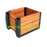 Вазон для цветов уличный деревянный