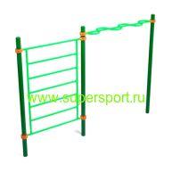 Шведская стенка и рукоход змейка СВ-5.51