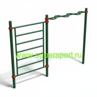 Шведская стенка и рукоход змейка СВ-5.51