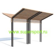 ПЕРГОЛА навес-терраса двухсторонняя