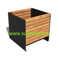 Вазон квадратный для цветов уличный